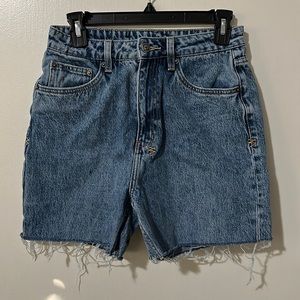 Ksubi long denim jean shorts -blue